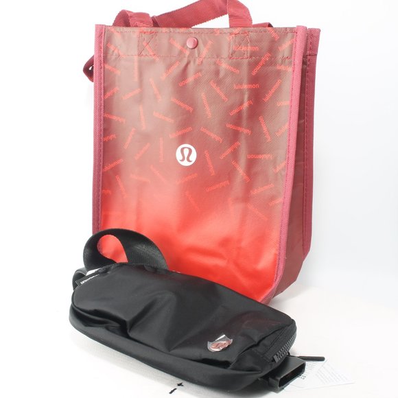 lululemon athletica Handbags - NWT Lululemon Everywhere Belt Bag Crossbody W/ Red Shopping Tote